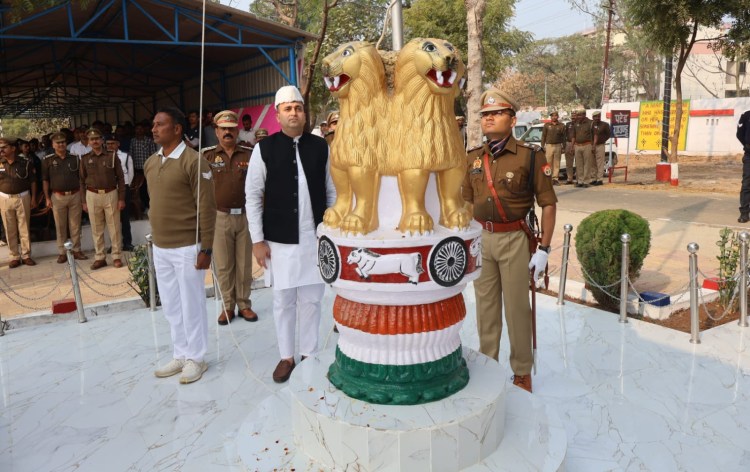 पुलिस लाइन चुर्क में रैतिक परेड का कराया गया रिहर्सल, गणतंत्र दिवस पर होगा भव्य&nbsp;आयोजन