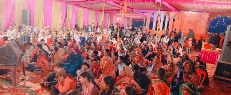 भरत चरित्र की कथा सुन भाव विभोर हुए&nbsp;श्रद्धालु