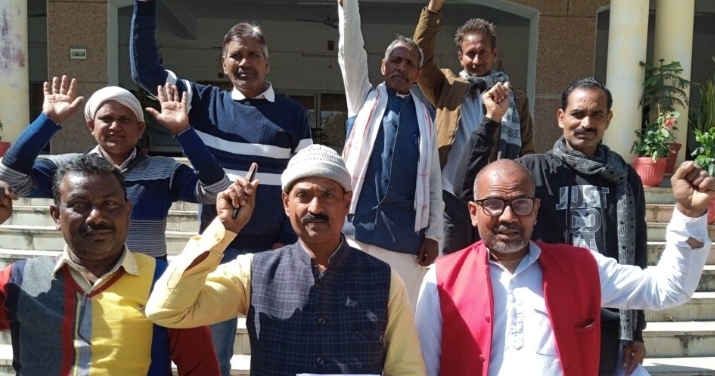 भारतीय किसान संघ ने धान खरीद को लेकर किया जोरदार विरोध&nbsp;प्रदर्शन